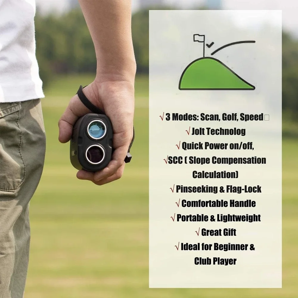 Gogogo Sport Vpro GS03-650 Golf Hunting Laser Rangefinder 6X Slope Mode